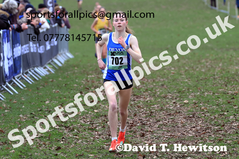 Womens Under-17s 2026 UK CAU Inter Counties Cross Country, Wollaton Park, Nottingham. Photo: David T. Hewitson/Sports for All Pics